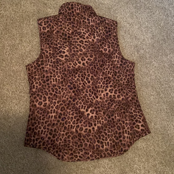 Charter Club animal print vest. Size med - Picture 2 of 3